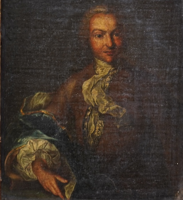 Venetian School, 18th century, A pair of portraits of gentlemen